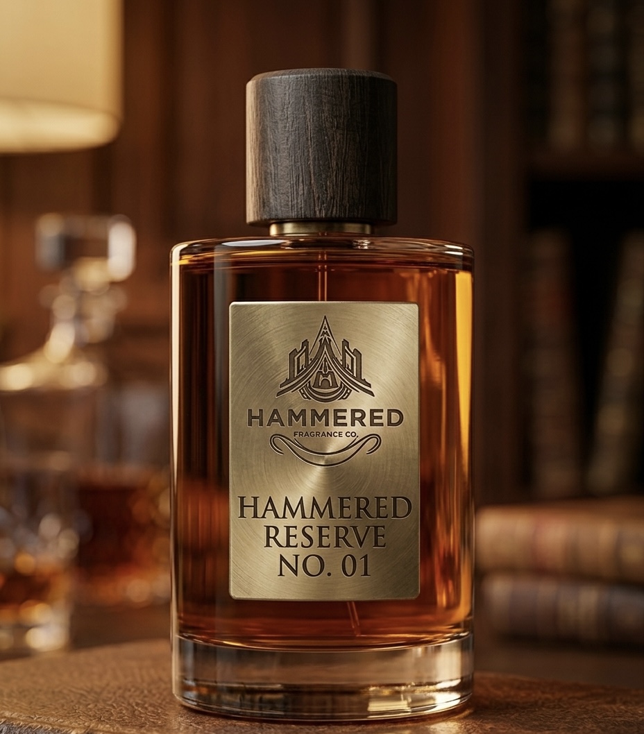 Hammered Reserve No. 01 fragrance bottle